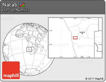 Blank Location Map of Natab