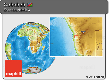 Physical Location Map of Gobabeb