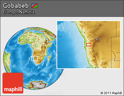 Physical Location Map of Gobabeb