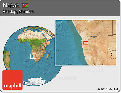 Satellite Location Map of Natab