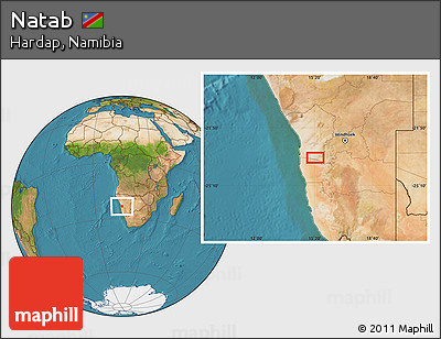 Satellite Location Map of Natab
