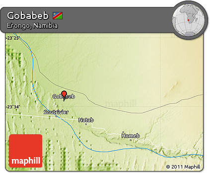 Physical Map of Gobabeb