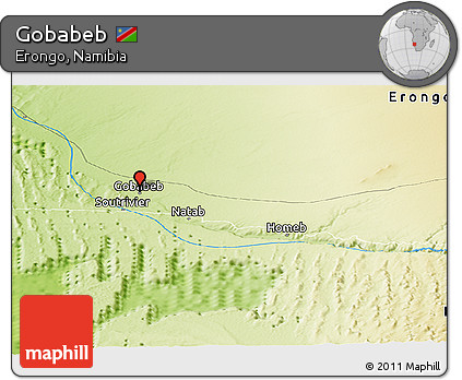 Physical Panoramic Map of Gobabeb
