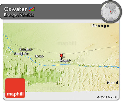 Physical Panoramic Map of Oswater