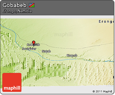 Physical Panoramic Map of Gobabeb