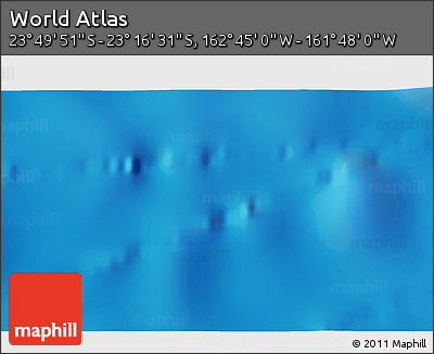 Physical 3D Map of the Area around 23° 33' 11" S, 162° 16' 30" W
