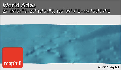 Satellite Panoramic Map of the Area around 23° 33' 11" S, 164° 7' 30" E