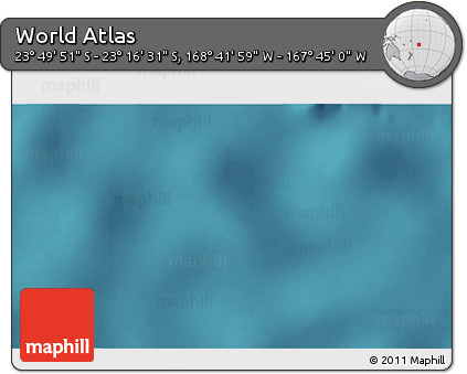 Satellite 3D Map of the Area around 23° 33' 11" S, 168° 13' 29" W