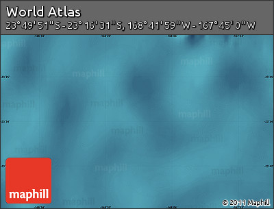 Satellite Map of the Area around 23° 33' 11" S, 168° 13' 29" W