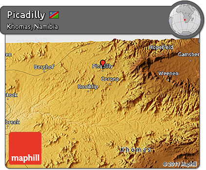 Physical 3D Map of Picadilly