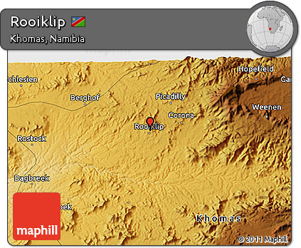 Physical 3D Map of Rooiklip