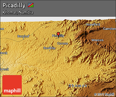 Physical 3D Map of Picadilly
