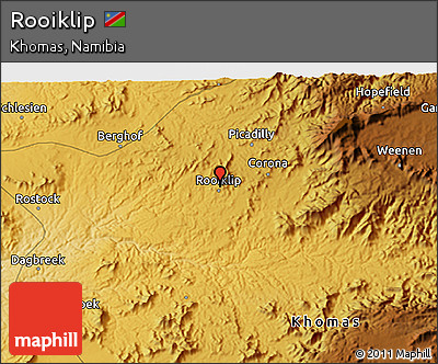Physical 3D Map of Rooiklip