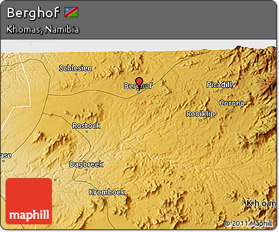 Physical 3D Map of Berghof