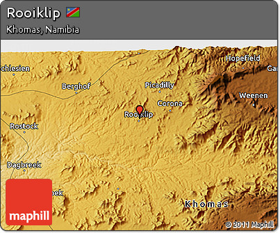 Physical 3D Map of Rooiklip