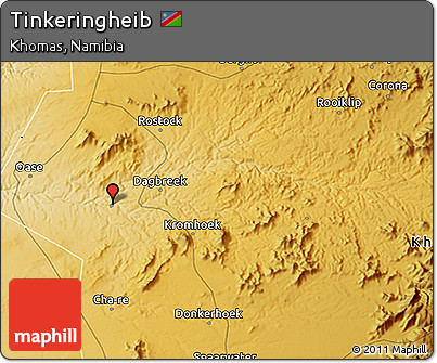 Physical 3D Map of Tinkeringheib