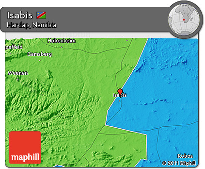 Political 3D Map of Isabis