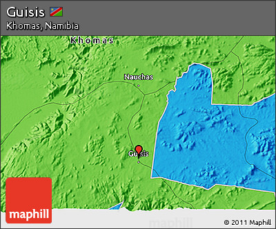 Political 3D Map of Guisis