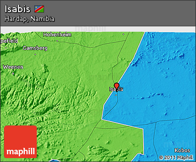 Political 3D Map of Isabis