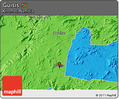 Political 3D Map of Guisis