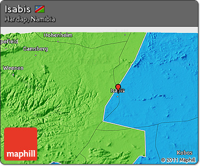 Political 3D Map of Isabis