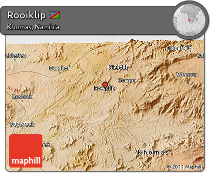 Satellite 3D Map of Rooiklip