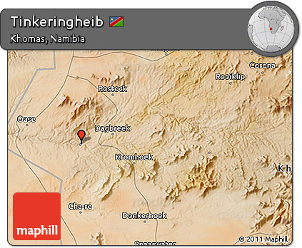 Satellite 3D Map of Tinkeringheib