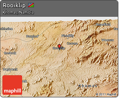 Satellite 3D Map of Rooiklip