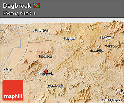 Satellite 3D Map of Dagbreek