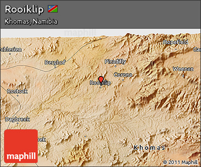 Satellite 3D Map of Rooiklip