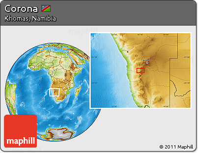 Physical Location Map of Corona
