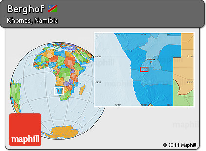 Political Location Map of Berghof