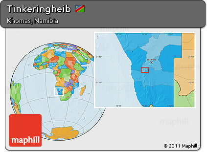 Political Location Map of Tinkeringheib