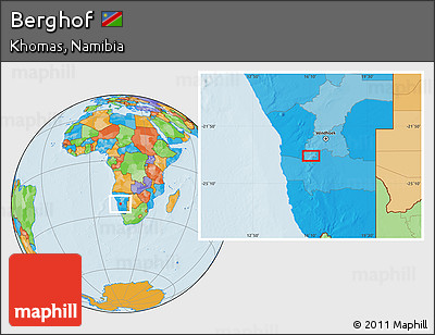 Political Location Map of Berghof