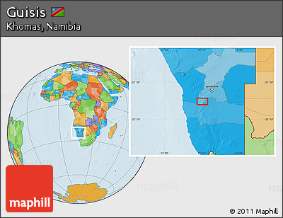 Political Location Map of Guisis