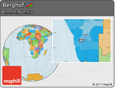 Political Location Map of Berghof