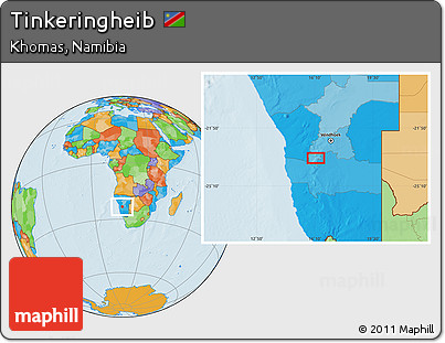 Political Location Map of Tinkeringheib
