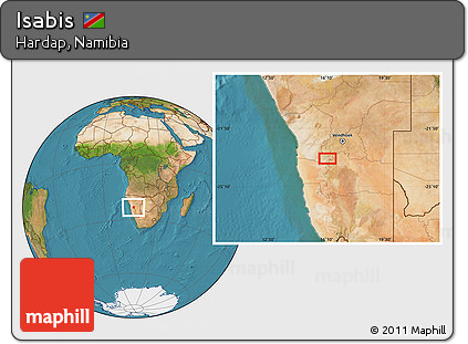 Satellite Location Map of Isabis