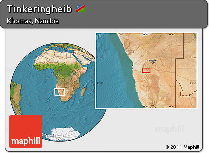 Satellite Location Map of Tinkeringheib