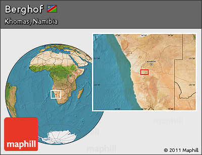 Satellite Location Map of Berghof
