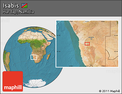 Satellite Location Map of Isabis