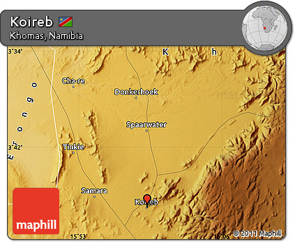 Physical Map of Koireb