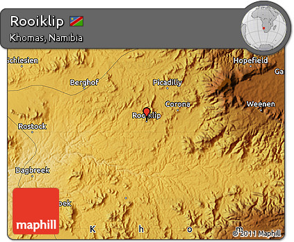 Physical Map of Rooiklip