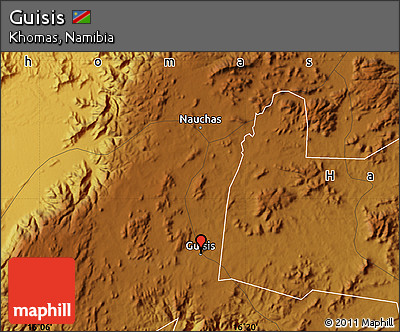 Physical Map of Guisis