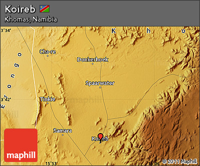 Physical Map of Koireb