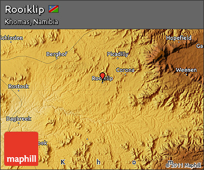 Physical Map of Rooiklip