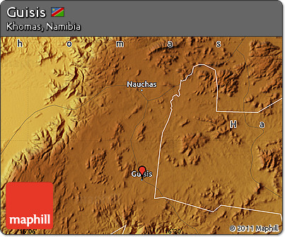 Physical Map of Guisis