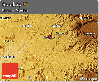Physical Map of Rooiklip