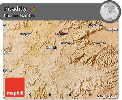 Satellite Map of Picadilly