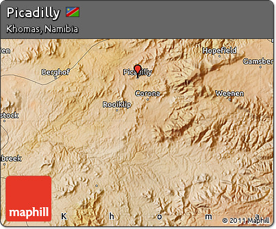Satellite Map of Picadilly
